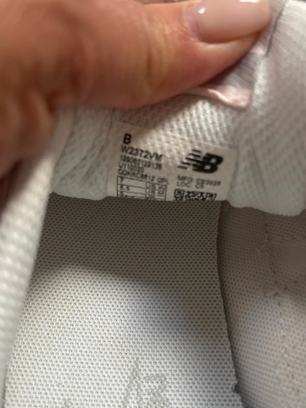 New Balance Pink and White Women's Athletic Sneakers